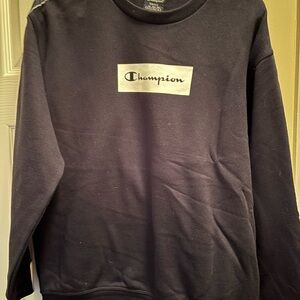 Champion Men's Dark Gray Crewneck Sweater